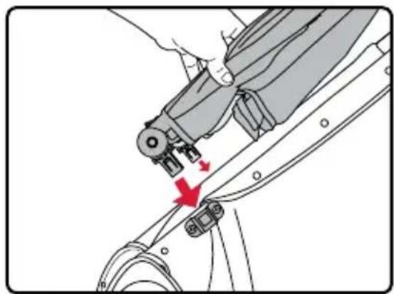 BRITAX B-Free - Extracción de las ruedas traseras - 2