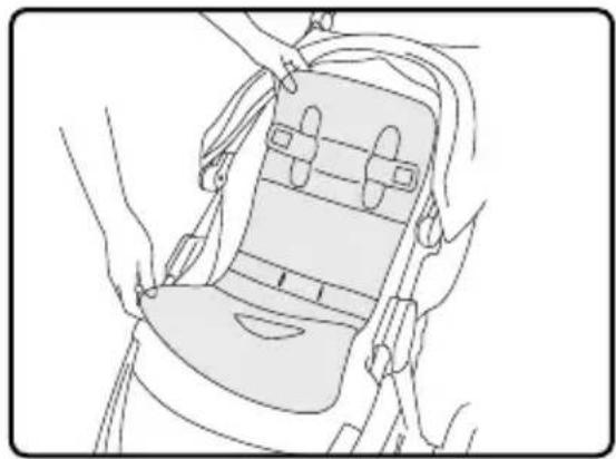 BRITAX B-Free - Réinstallation du revêtement de siège - 3