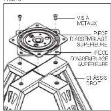 DEWALT DXSTFH030 - Instructions pour le support pivotant au châssis droit (Fig. 3-4) - 1