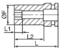 METABO WR 36DF - Long Socket - 2