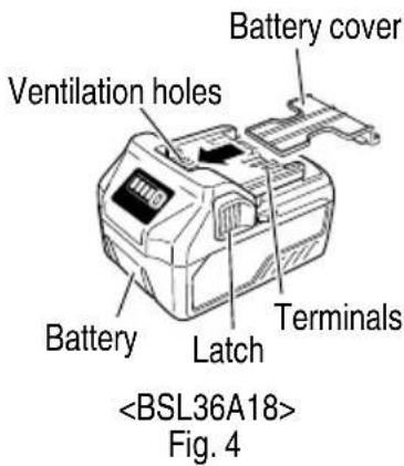 METABO WR 36DF - Battery (optional accessories...sold separately) 3. - 1