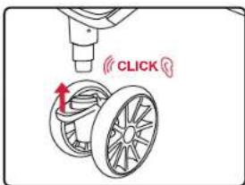 BRITAX B-Lively Double - Installing the Front Wheels - 1