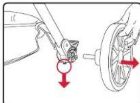 BRITAX B-Lively Double - Removing the Rear Wheels - 1