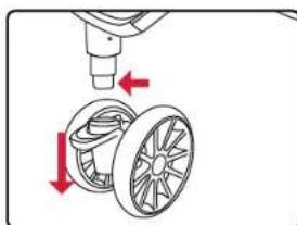 BRITAX B-Lively Double - Removing the Front Wheels - 1