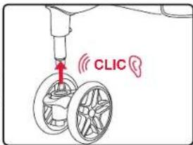 BRITAX B-Lively Double - Instalar las ruedas delantera - 1