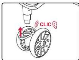 BRITAX B-Lively Double - Installer les roues avant - 1