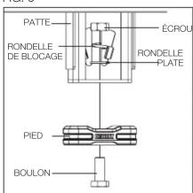 DEWALT DXSTAH025 - Instructions pour l'assemblage du pied (Fig. 5-7) - 2