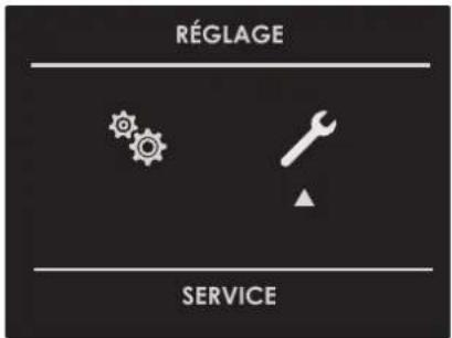 RÉGLAGE SERVICE