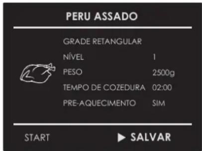 Fulgor Milano FCMO 7510 TEM - Guardar uma receita personalizada: - 3