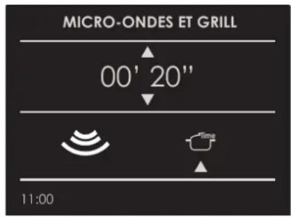 MICRO-ONDES ET GRILL 00' 20" 11:00