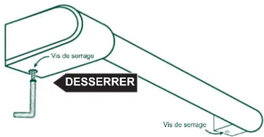 Vis de serrage DESSERRER Vis de serrage
