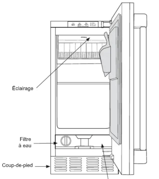 Éclairage Filtre à eau Coup-de-pied