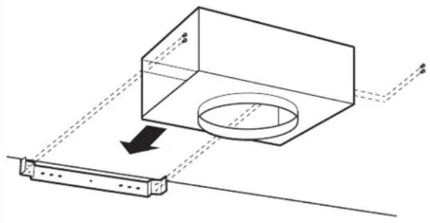 Monogram UVW7361SWSS - PASO 3: INSTALE EL SOPORTE DEL CONDUCTO Y EL DEFLECTOR - 2