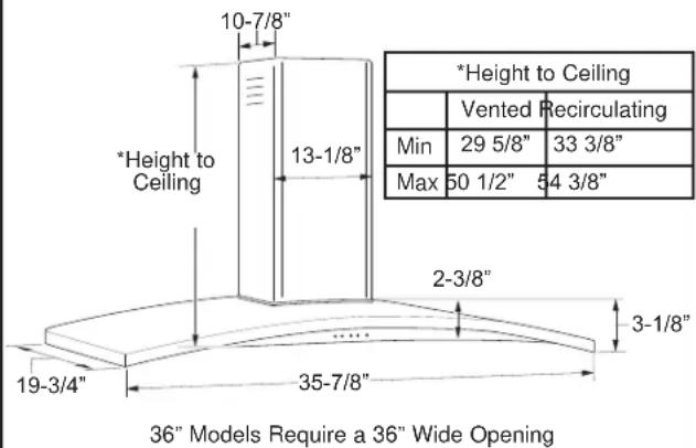 Monogram UVW7361SWSS - WARNING - 2