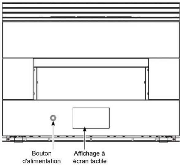 Bouton d'alimentation Affichage à écran tactile