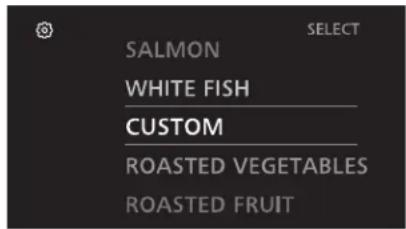 SALMON WHITE FISH CUSTOM ROASTED VEGETABLES ROASTED FRUIT SELECT