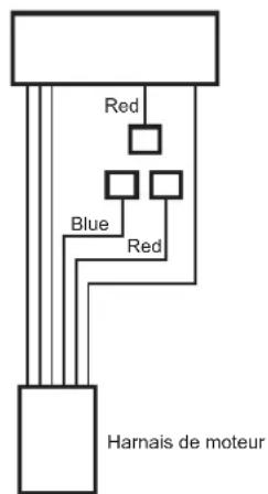 Red Blue Red Harnais de moteur