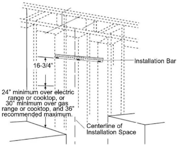 Monogram UVW93042PSS - INSTALL HOOD SUPPORT - 1