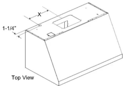 Monogram UVW93042PSS - To route house wiring through the wall: - 1