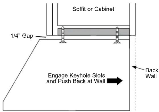 Monogram UVW93642PSS - (Alternate Mounting Method) INSTALL HOOD TO SOFFIT OR CABINET (Cont.) - 2