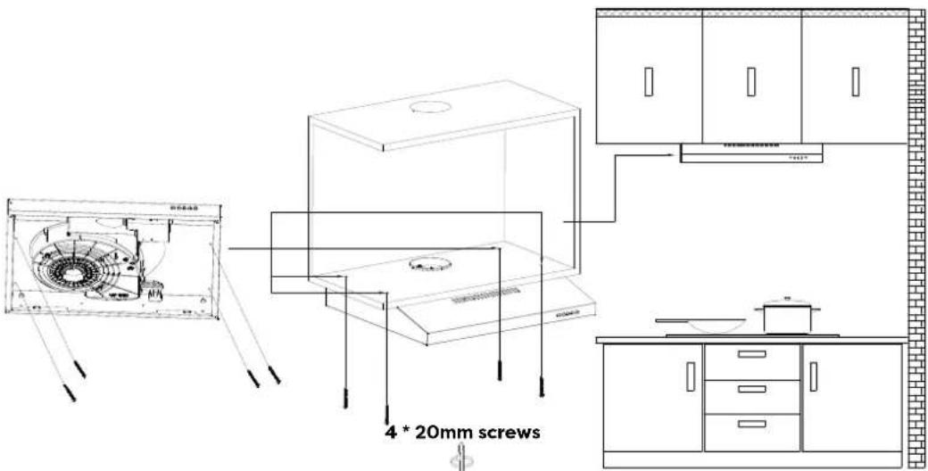 CIARRA CBCS6903 - Install the Hood (Extraction) : - 4