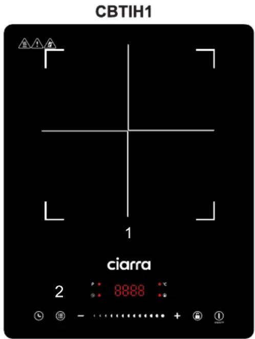 CIARRA CBTIH1 - INDUCTION COOKER PANEL - 1
