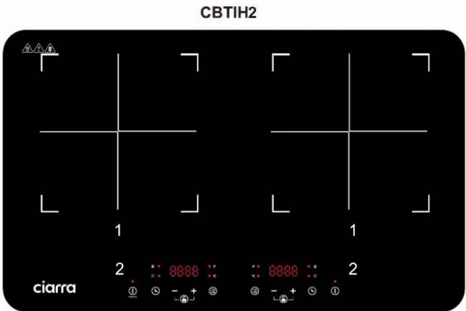 CIARRA CBTIH1 - PANNEAU DE CUSINIERE A INDUCTION - 3