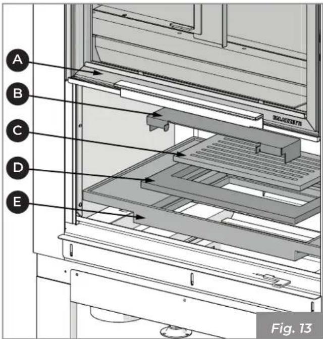 Palazzetti Ecomonoblocco mX - Disassembly of the fire pit - 1