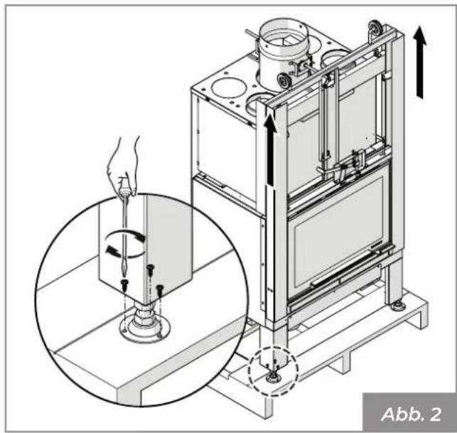 Palazzetti Ecomonoblocco mX - Prüfen der Auflagefläche - 2
