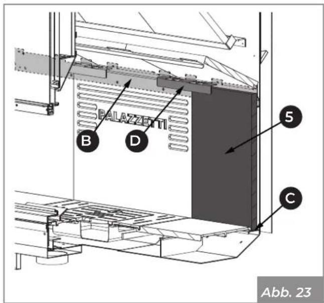 Palazzetti Ecomonoblocco mX 25:9F - Montage der Schamotte - 3