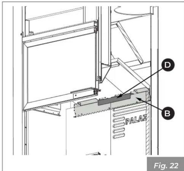 Palazzetti Ecomonoblocco mX 25:9F - Montaje refractario - 2