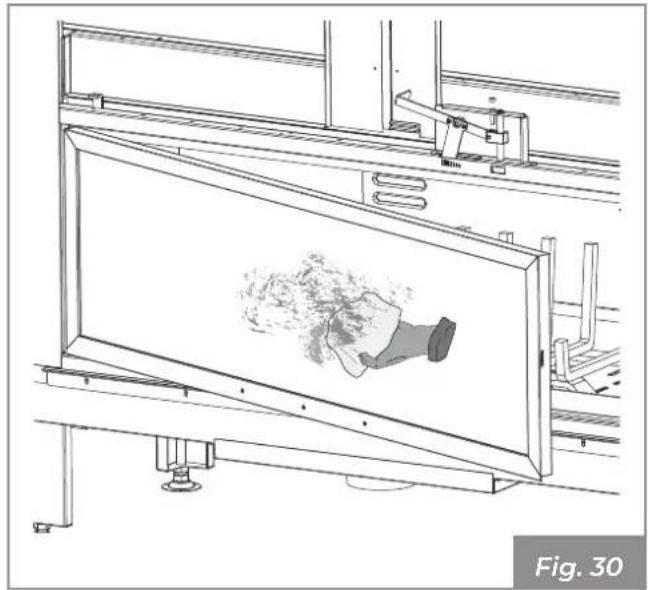 Palazzetti Ecomonoblocco mX 25:9F - Pulizia del vetro - 5