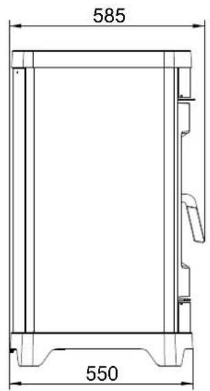 Palazzetti Charlotte 6T - Abmessungen - 2