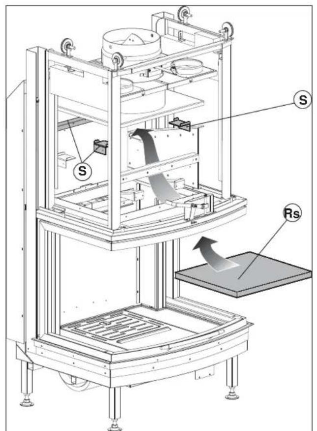 Palazzetti Ecomonoblocco EM16:9 3D - INSTALLATION DER MAGNOFIX PLATTEN - 3