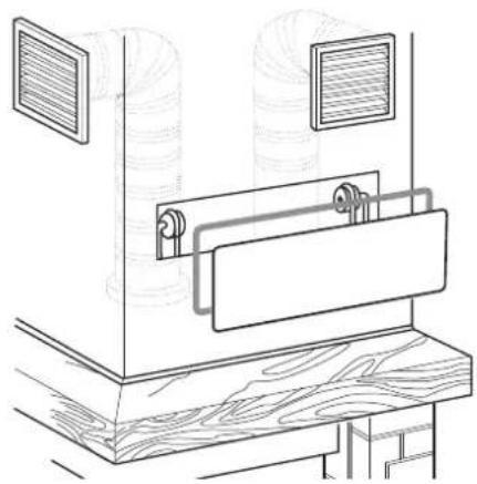 Palazzetti Ecomonoblocco EM16:9 3D - Montaje del panel de inspección y regulación VDF - 1