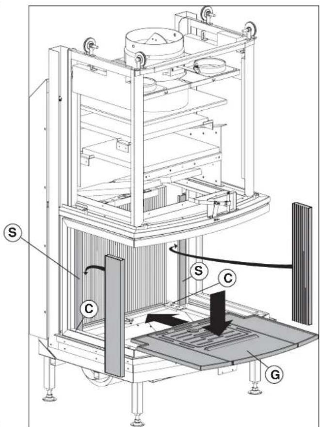 Palazzetti Ecomonoblocco EM16:9 3D - INSTALLATION DER MAGNOFIX PLATTEN - 6