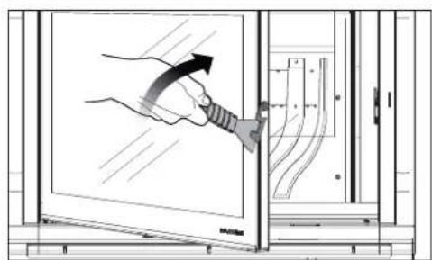 Palazzetti Ecomonoblocco EM16:9 3D - COMMENT UTILISER LA PORTE - 1