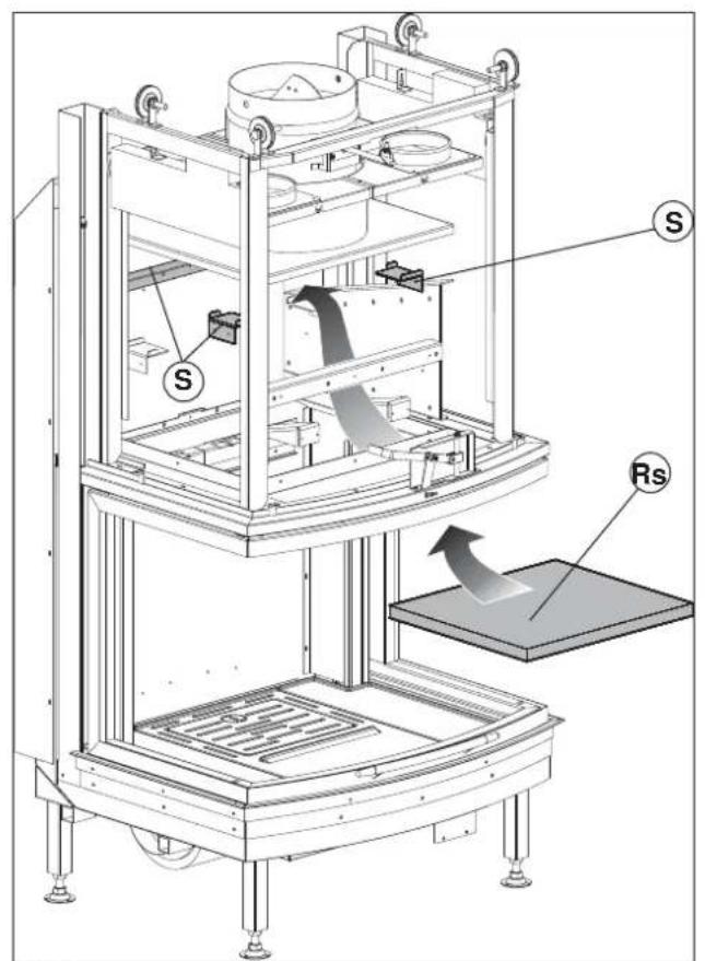Palazzetti Ecomonoblocco EM16:9 3D - Modelo Sedici Noni CX, Venticinque Noni, Venticinque Noni doble cara solamente: - 2