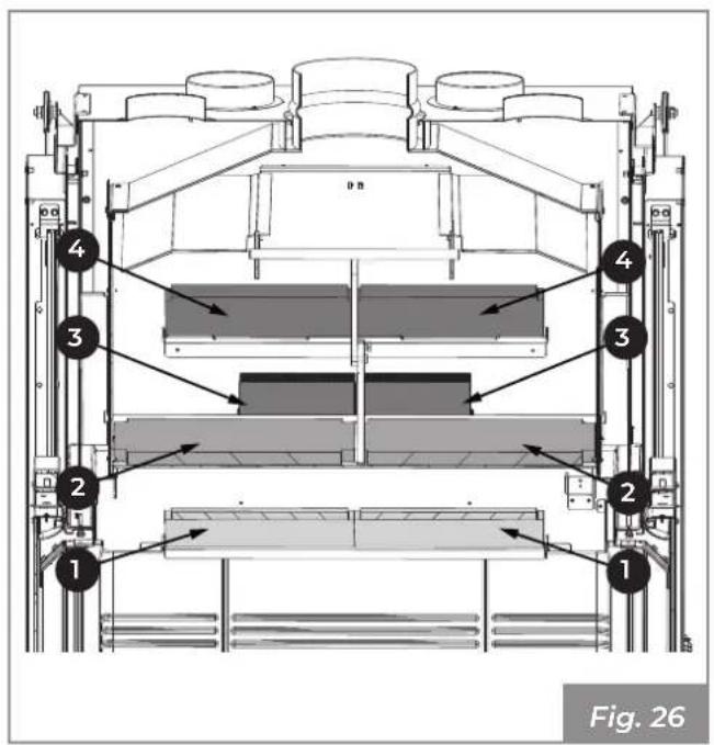 Palazzetti Ecomonoblocco WT 16:9 3D - Description and positioning of the deflectors - 1