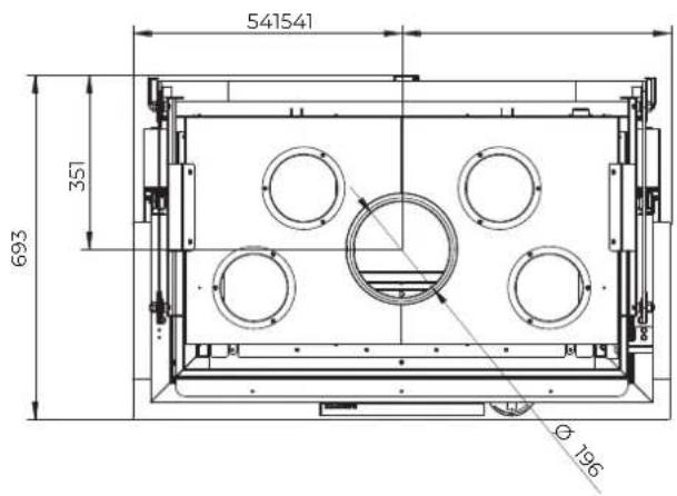 Palazzetti Ecomonoblocco WT 16:9 3D - Dimensions - 3