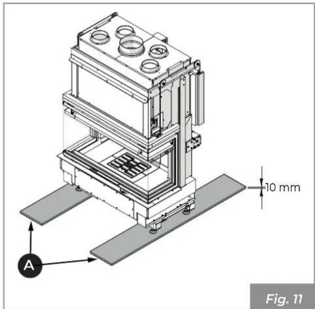 Palazzetti Ecomonoblocco WT 16:9 3D - Contrôle du plan d'appui - 2