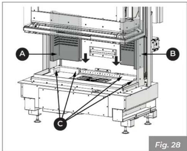 Palazzetti Ecomonoblocco WT 16:9 3D - Assembly of parts inside fire box - 3