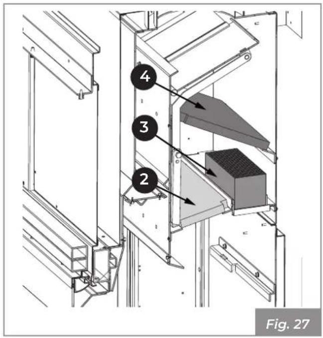 Palazzetti Ecomonoblocco WT 16:9 3D - Assembly of parts inside fire box - 2