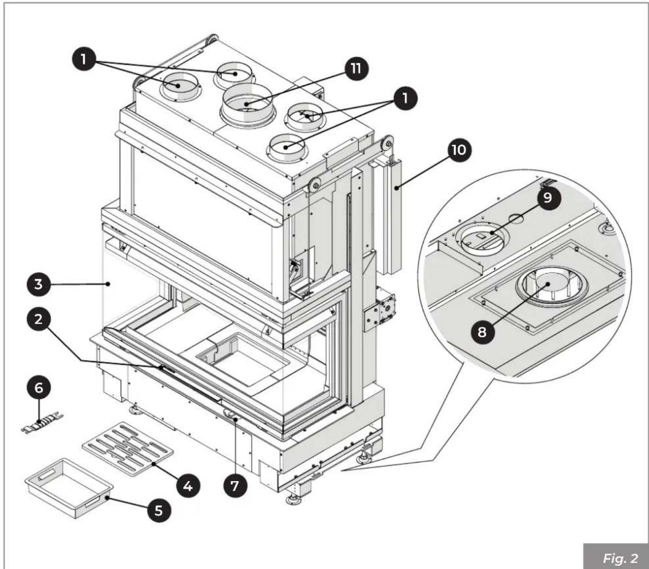 Palazzetti Ecomonoblocco WT 16:9 3D - Description - 1