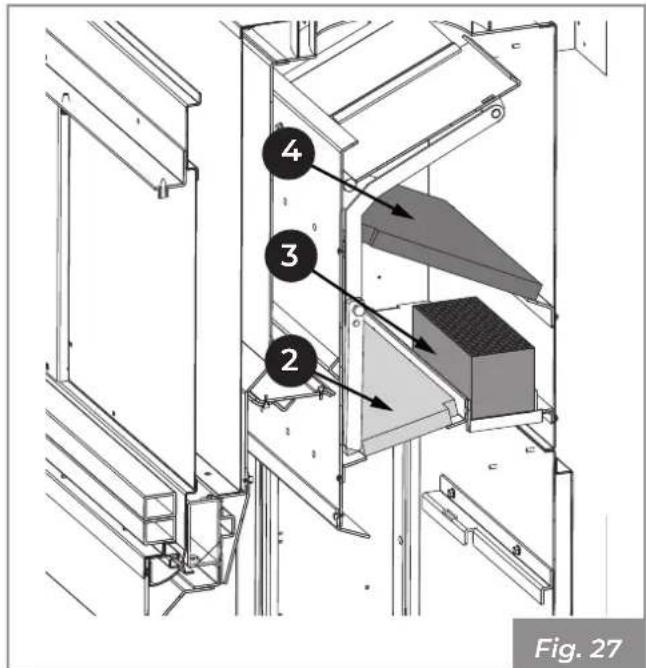 Palazzetti Ecomonoblocco WT 16:9 3D - Montagedescomposantsàl'intérieur du foyer - 2