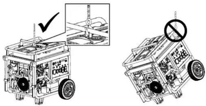 Technical diagram showing two views of a powertrain with labeled components and a checkmark indicating inspection.