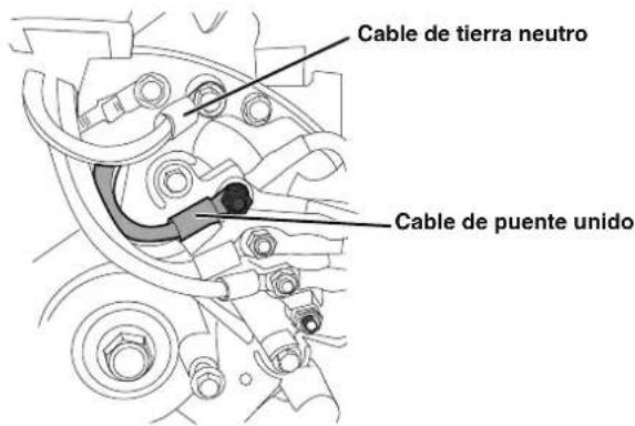 Cable de tierra neutro Cable de puente unido