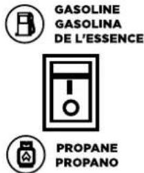 GASOLINE GASOLINA DE L'ESSENCE PROpane PROPANO