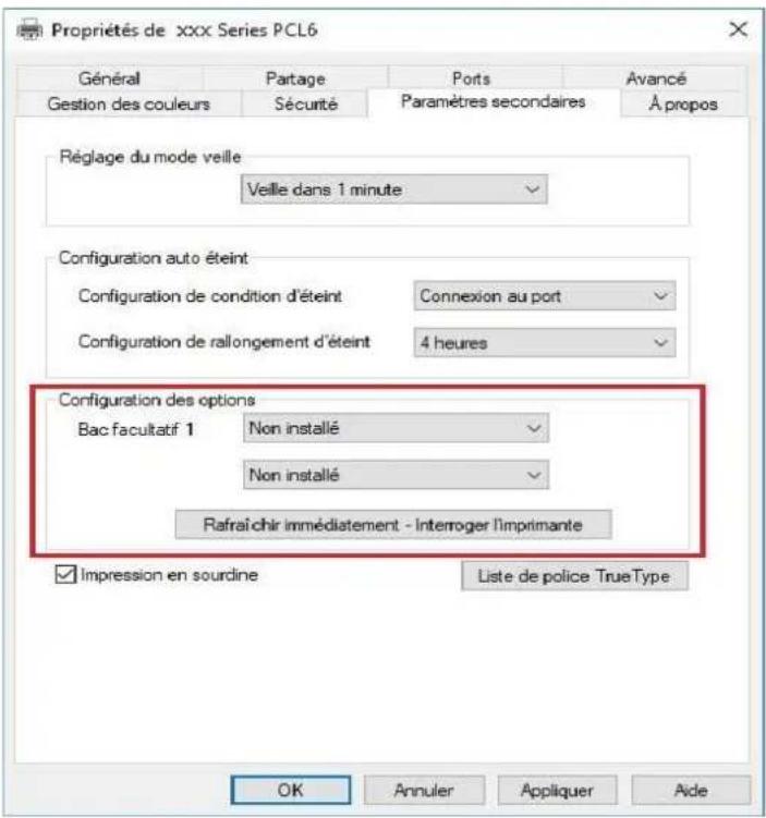 PANTUM BP5200DW - Mise à jour de l'état du bac optionnel - 1