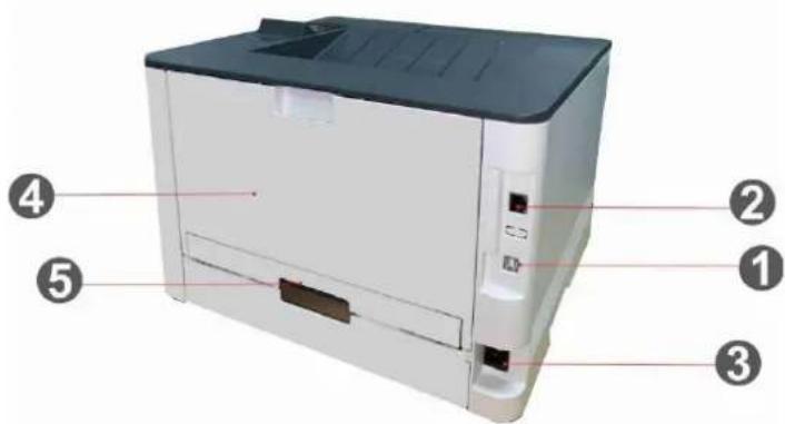 PANTUM BP5200DN - Vue arrière - 1